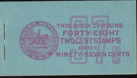 US BK94 Mint VF 806b 3mm 8 F-VF Panes In a VF Booklet