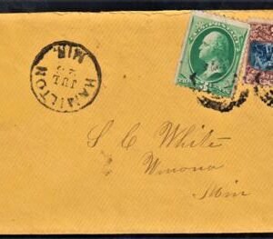 US 119, 147 on Registered Cover - Hamilton, Mann Minn to Winona, Minn cv $800