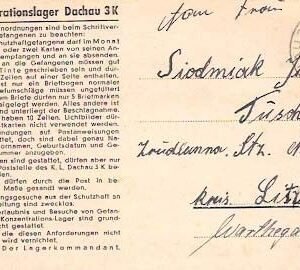Dachau Folded Letter 098