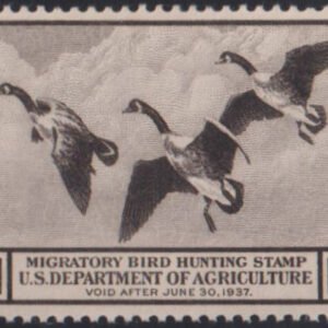 US Federal Duck Stamps #RW3 MintNH XF