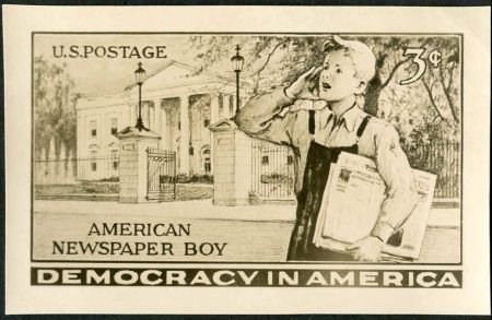 US 1015 Photo Essay, Newspaper boy close up