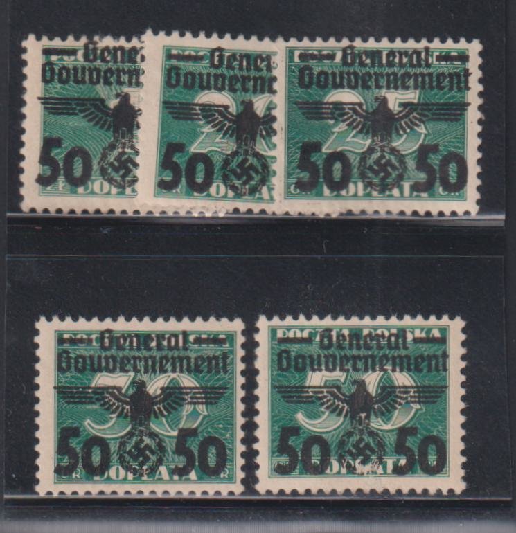 Poland #N51-5 MintHinged F - VF