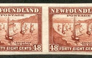Newfoundland 199a VF NH Horizontal Imperf Pair cv 180.00