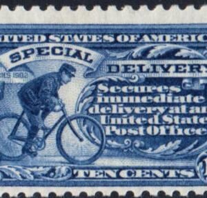 US E9a Special Delivery F - VF Mint LH Vivid Blue Shade cv $260