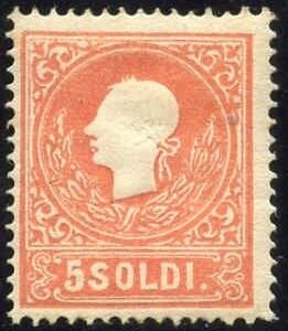 Austria - Lombardy - Venetia 10a F - VF OG Hinged Fresh cv $2,400