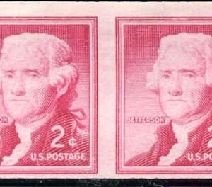 US 1055d Error F - VF NH Coil Pair Imperf Pair, cv 450.00