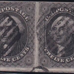 US 17 Used F-VF Horiz. Pain - 4 Margins, Into Frame Line At Top
