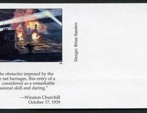 Marshall Is. 240 Imperf with tab, W2 HMS Royal Oak, WWll