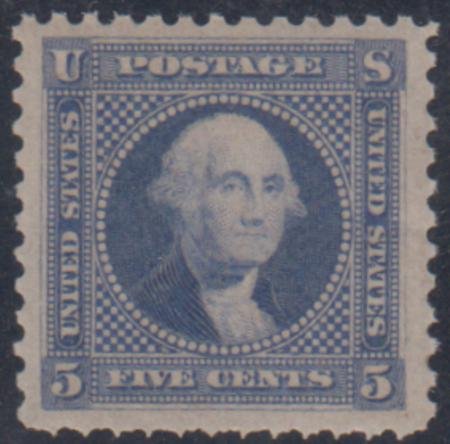 US 115-E2d VF Mint Hinged 5c 1869 Essay in Blue cv 200.00