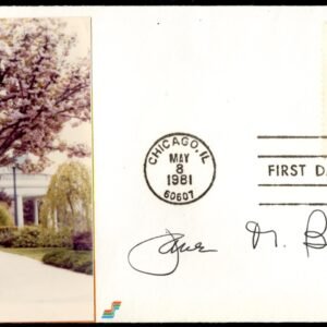 1971 #1911 FDC Signed by Jane Bryne, 1st Woman Mayor of Chicago, 1979-1983