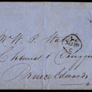 Great Britain 1856 6d on Cover London to Prince Edward Is