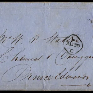 Great Britain 1856 6d on Cover London to Prince Edward Is