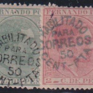 Spain - Fernando Poo #9,11 MintLH F - VF