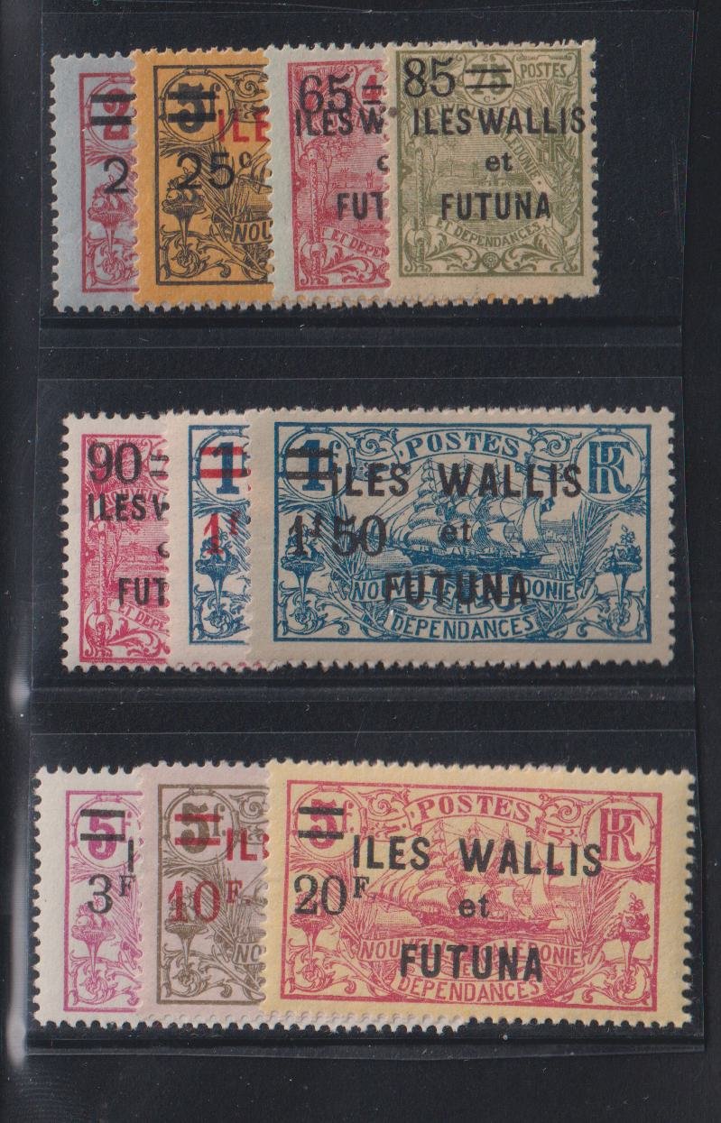 French Colonies - Wallis & Futuna Islands #33-42 LH F - VF