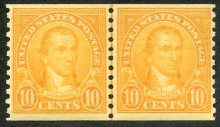 US 0603 VF NH Line Pair cv 50.00