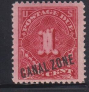 US Possessions - Canal Zone #J1 MintLH F - VF