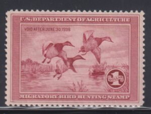 US Federal Duck Stamps #RW2 NH Mint VF Cat Value: $700