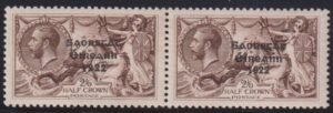 Ireland #77a LH Mint  VF pair with 1922 why did narrow  Cat Value: $325