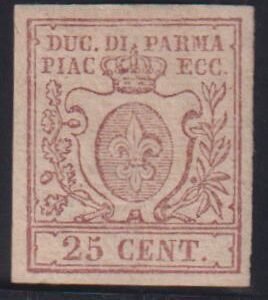 Italy and Italian Area - Parma #10 Hinged Mint  XF  signed brum beautiful  Cat Value: $675+
