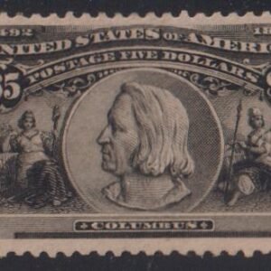 US Early Commemoratives #245 Hinged Mint  VF - XF  large margin some hinge removed at top beautiful  Cat Value: $3150 as 85