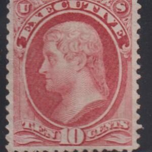 US Officials #O14 LH Mint  VF  expertly repurp left  Cat Value: $600