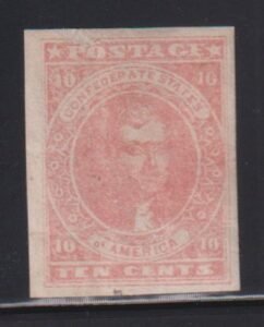 US Confederates #5 Mint  VF Regumed over thin spot and horizontal crease   Cat Value: $2400