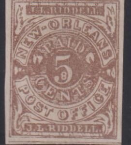US Confederates #62x5 Mint  XF  no gum  Cat Value: $160