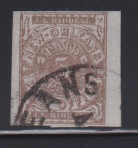 US Confederates #62x4 Used  VF Right sheet margin brown  Cat Value: $200