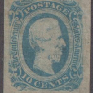 US Back Of Book - Confederate States of America 11 F - VF No Gum cv $45