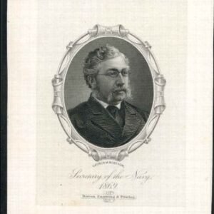 Autographs George M. Robeson 1871 Secretary of the Navy signed letter