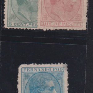 Spain - Fernando Poo #2-4 Mint