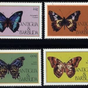 Antigua 850 - 853 NH Butterfly set of 4