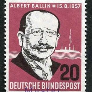 Germany 1957 769 Specimen Ovpt - Albert Ballin, founder Hamburg America Steamship Line