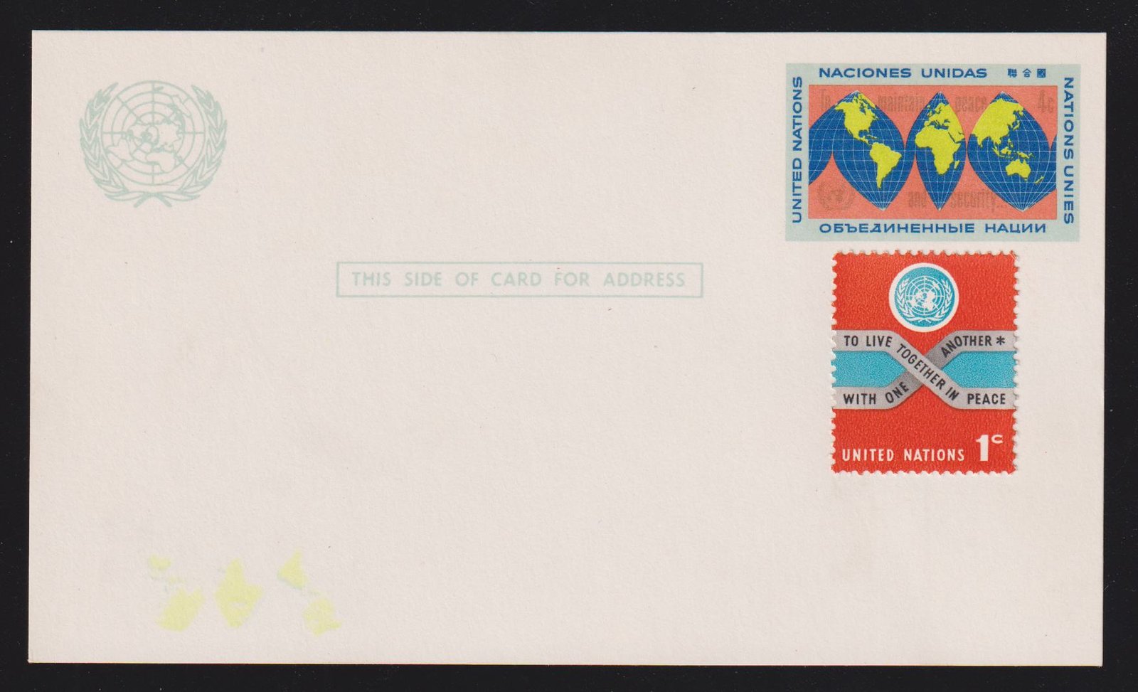 UN Stamps and Covers #UX3