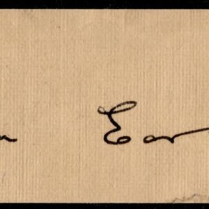 US Autograph -Amelia Earhart, Aviator, Cut Signature