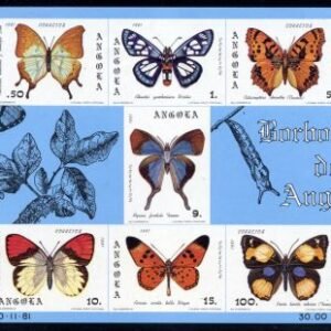 Angola 653a S/S NH Butterflies
