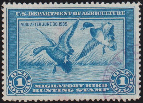 US Federal Duck Stamps #RW1 Used VF - XF