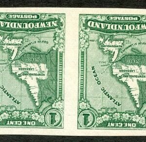 Newfoundland 163c NH Horizontal Imperf Pair cv 200.00