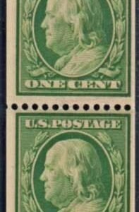 US 348 Washington / Franklin F - VF Mint NH Pair cv $225