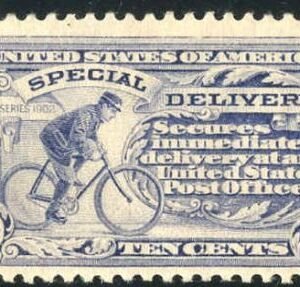 US E11b Special Delivery F - VF LH Gray Violet Shades cv $35