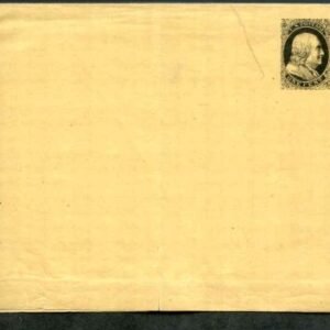 US ca. 1860 1 cent wrapper essay E276i Nesbitt Mint Vertical Crease cv 375.00