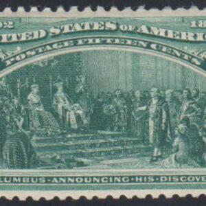 US 238 Early Commemoratives NH XF Beautiful Color, Impression + gum, New PF Cert.