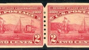 US 373av Early Commemoratives VF LH pair, Automatic Vending Co.