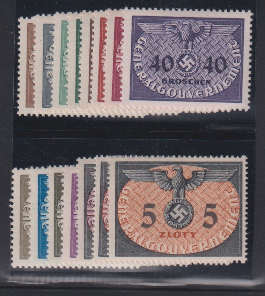 Poland #NO1-15 MintLH VF