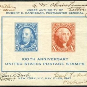 US 948 Autographed S/S signed by engravers & designer
