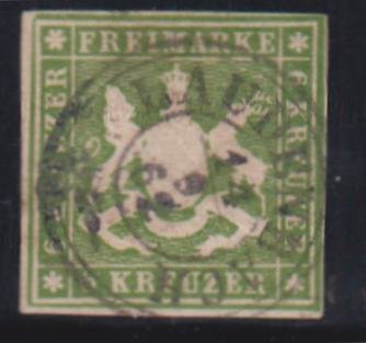 German States-Wurttemburg #16 Used F - VF