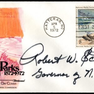 US 1972 #1448-1451 FDC Signed by Robert W. Scott, Governor of NC