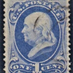 US 134 Bank Notes Used VF-XF Split Grill, Extraordinary Cancel