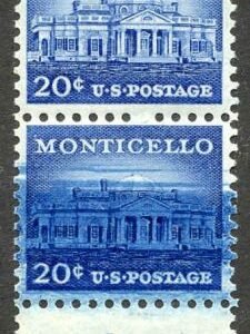 US 1047 Error Mint NH Overinked Pair