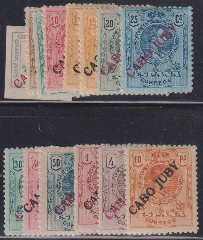 Spain - Cape Juby #7-19 MintHinged F - VF